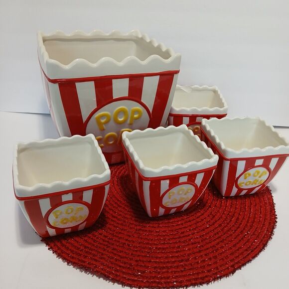 ALCO ceramic popcorn bowls - Picture 1 of 6